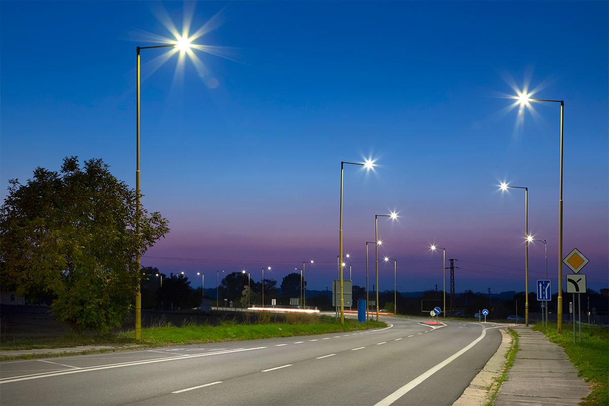 smart led street light system
