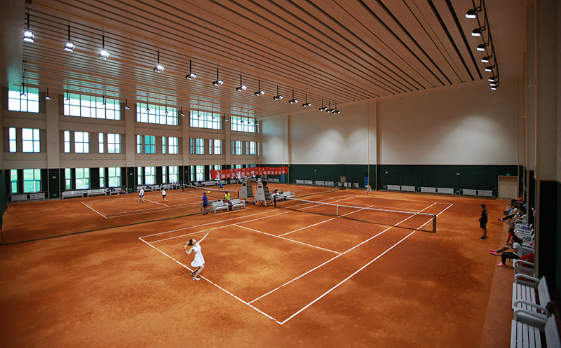 indoor tennis court