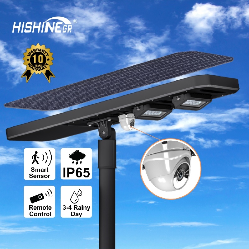 tempered glass solar streetlight
