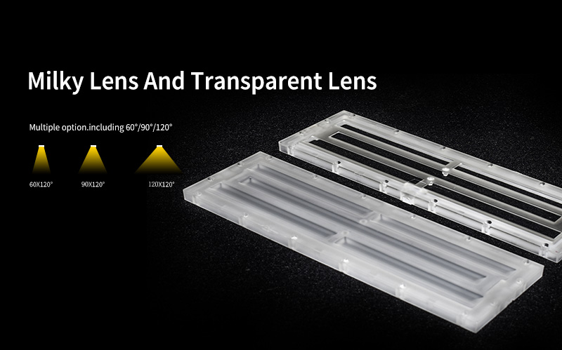K1 LED Linear High Bya Light Milky Lens And Transparent Lens