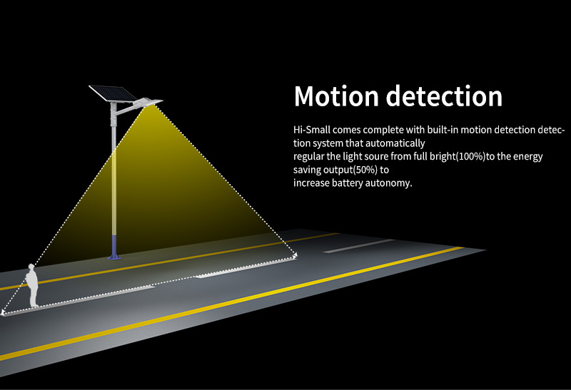 Hi-Small Led Solar Street Light Motion detection
